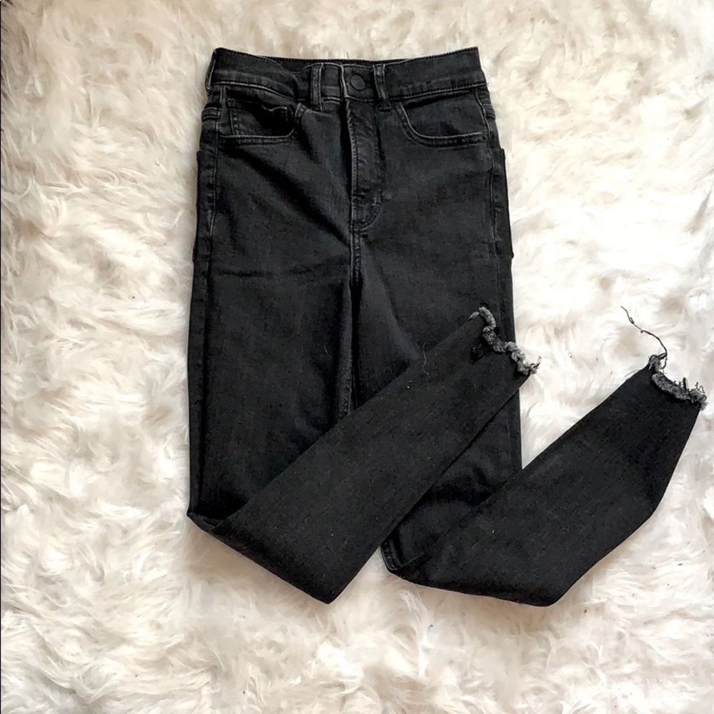 Express Denim Perfect Ankle Legging High Rise
